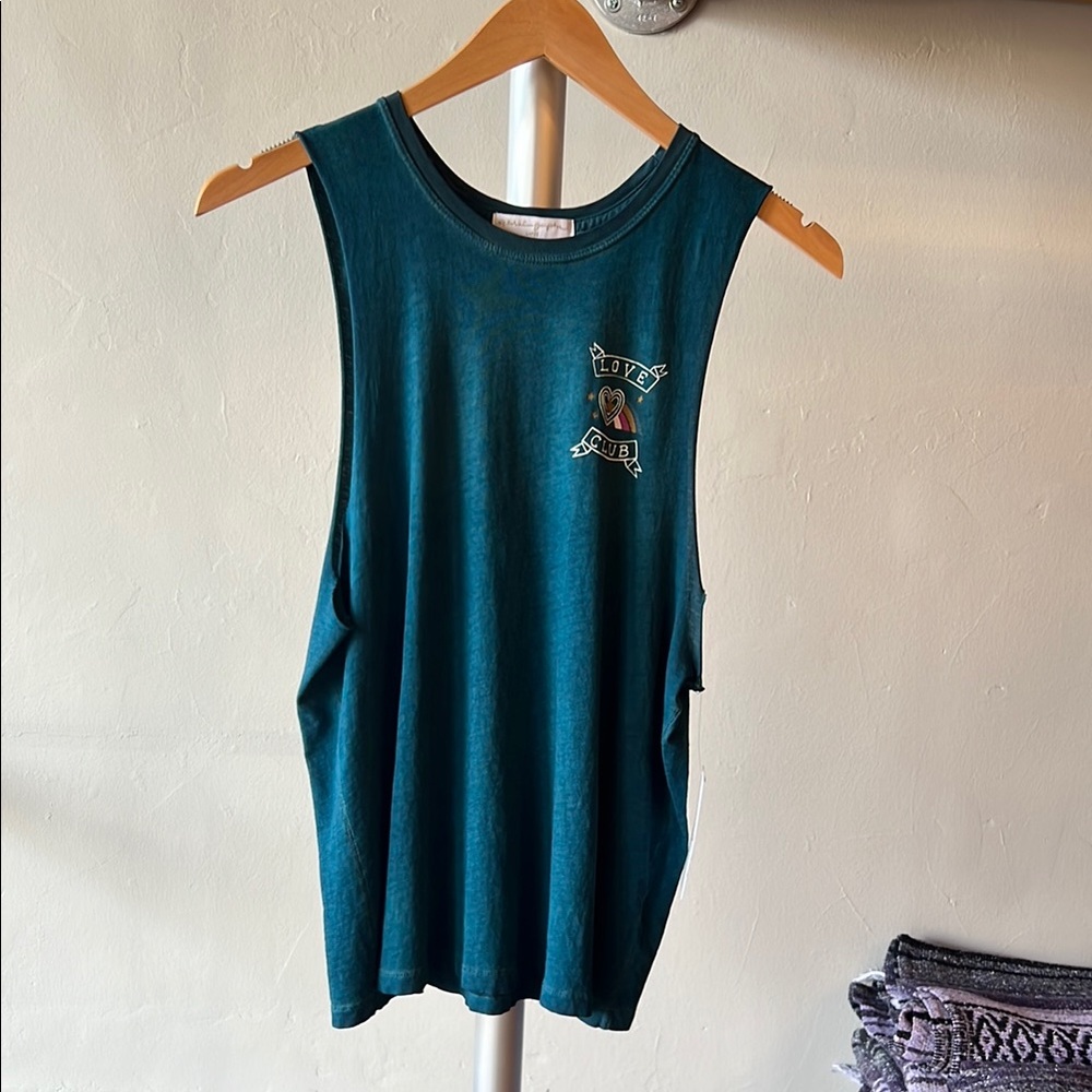 Teal Sleeveless Women's Top
